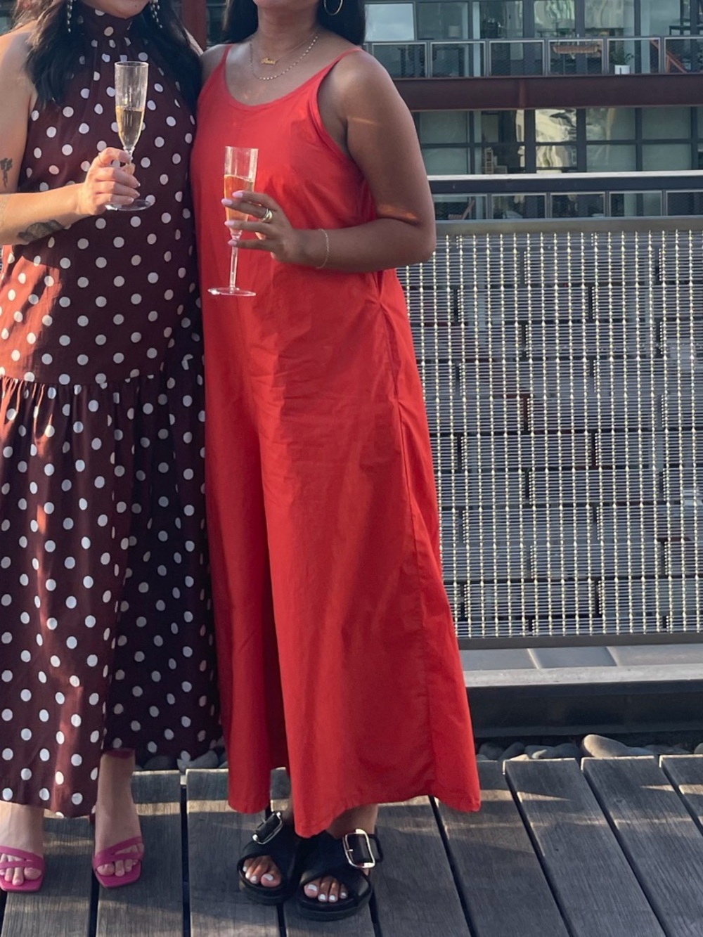 Maeve tomato jumpsuit